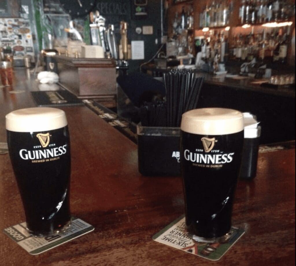 image of the bar at Nallen's Irish Pub in Denver, Co from the blog Denver's Authentic Irish Pubs