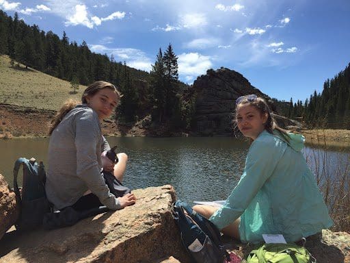 Hikers at Staunton State Park on The Davis Pond Trail