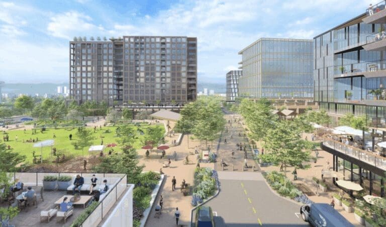 rendering of new construction development Cherry Creek Denver