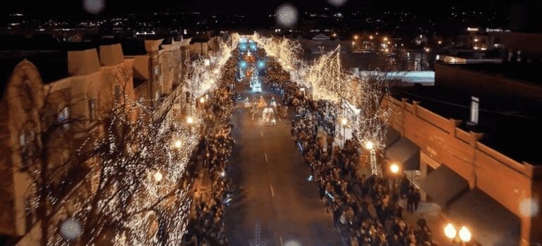 littleton co main street during christmas