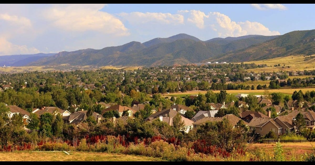 Spring 2026 Littleton homes for sale with Colorado Front Range foothills view