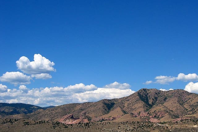 Mount Morrison and Red Rocks foothills, Jefferson County Colorado